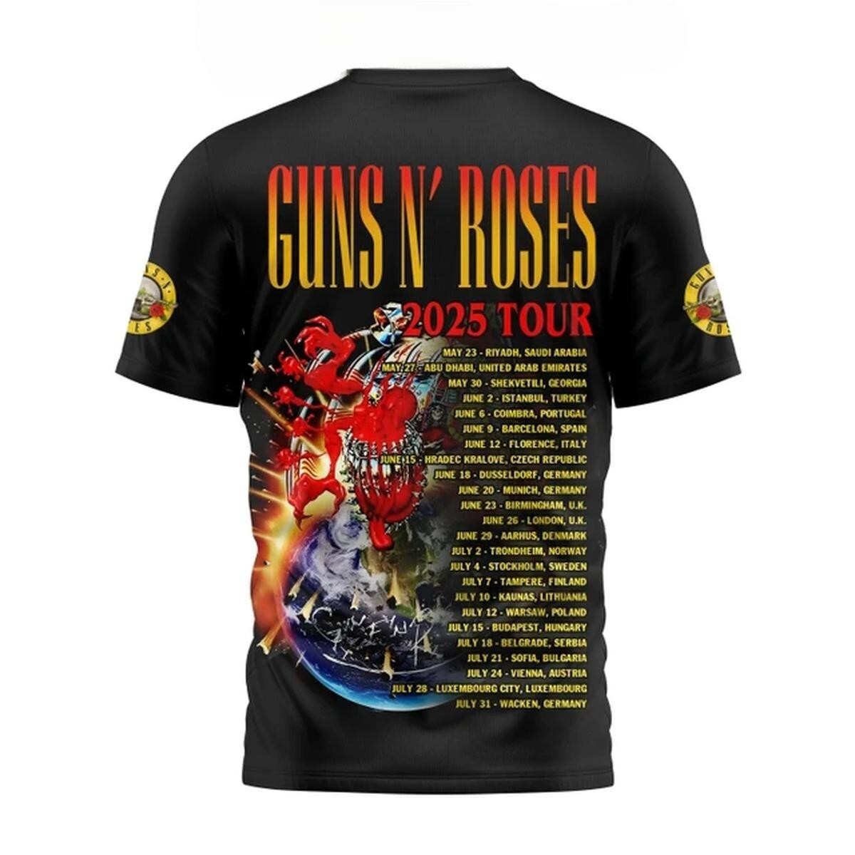 Guns N' Roses Japan 2025 Exclusive TシャツS ガンズ・アンド