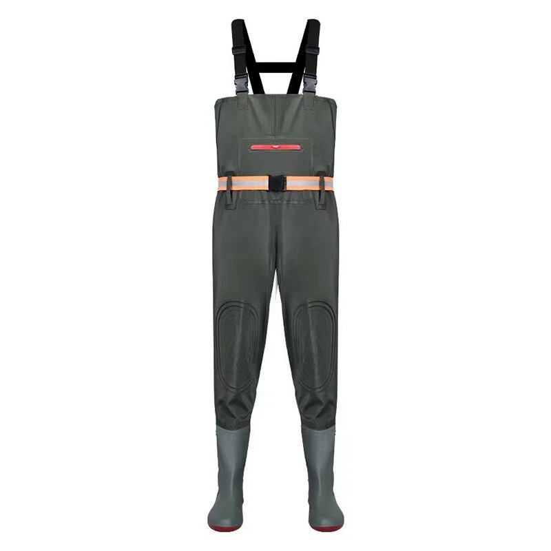 Unisex Waterproof Chest Waders Working Overalls Farming Pants with Rain Boots