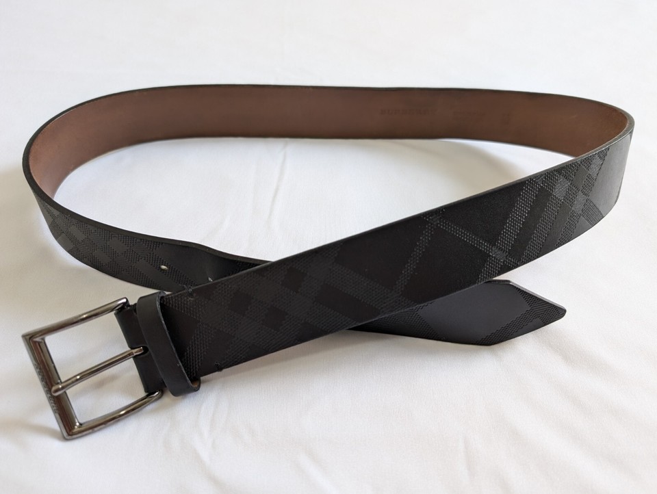 Burberry Belt Men's Size 36 Black eBay