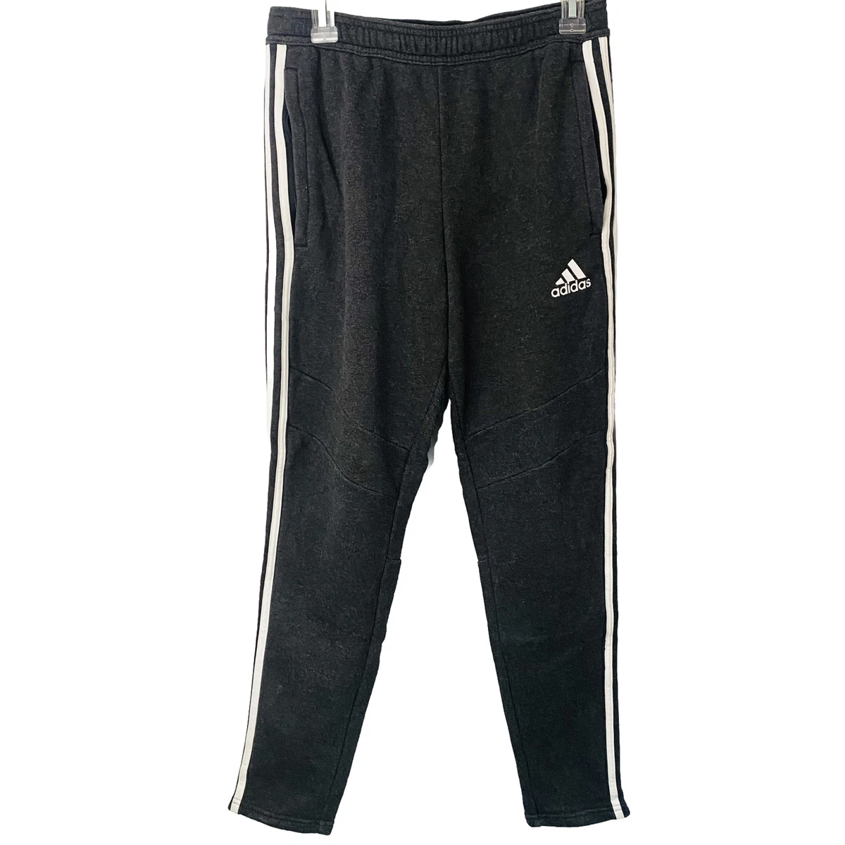 Adidas Men s Gray White Stripe Athletic Joggers Sweatpants Small