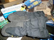 Vintage Cowhide Leather Snowmobile Mittens 70  s Japan