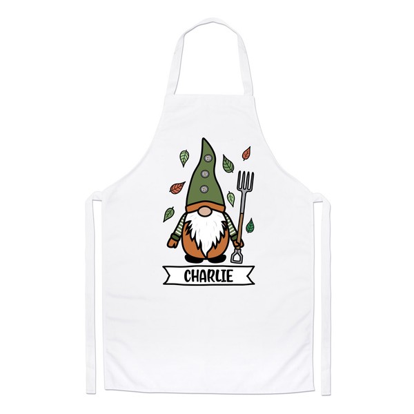 Personalisiert Gonk Gnome GrüN Orange Garten Koch Apron Weihnachtsgeschenk Funny-image