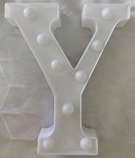 LED LIGHT UP LETTER Y 8" STANDING ALPHABET