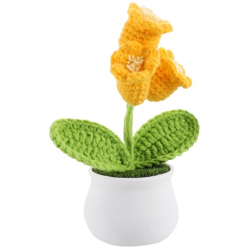 Dekor handgestrickt rosafarben Büro Ornamente realistische Blume - Bild 10 von 12
