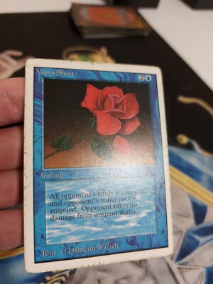 Mana Short MTG Unlimited Rare Blue Instant Heavily Played x1