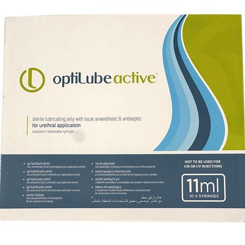 Optilube Active Lubricating Jelly syringe 11mlx10 (Expiry Date 28/12/24