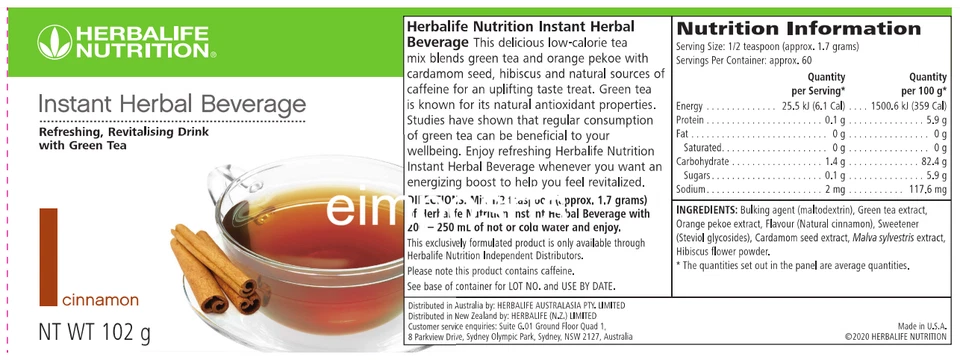 Herbalife Instant Herbal Beverage(3 Flavors) - image 4 of 4