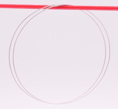 75 mm 3 Zoll große schlichte glänzende endlose Ohrringe ECHT 14K Weißgold