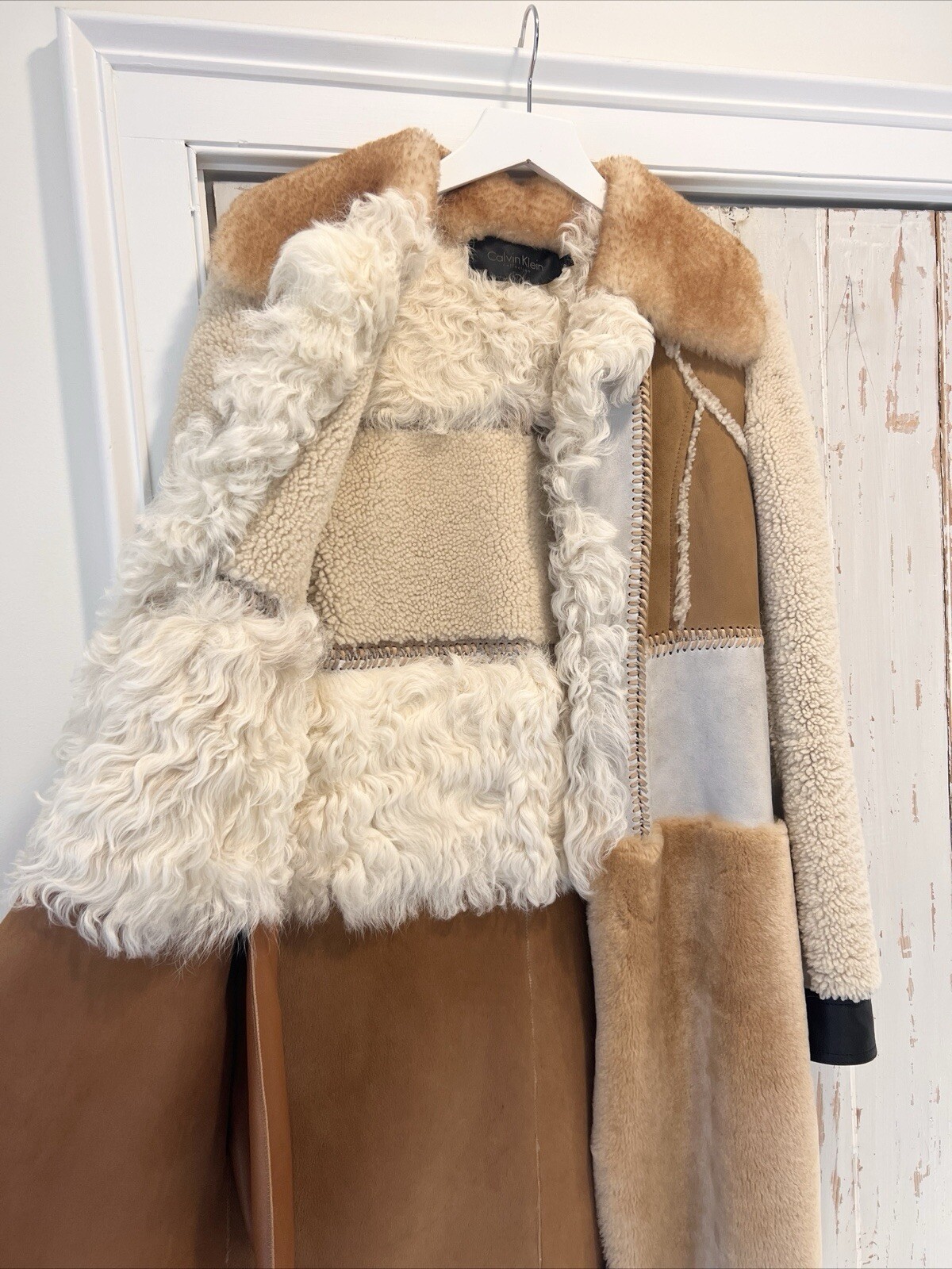 2015 Runway CALVIN KLEIN Francisco Costa Shearling Coat-Phoebe Philo image 5
