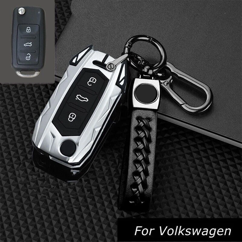 Funda Carcasa Llavero Coche Aleación Zinc Silicona Para VW Volkswagen Polo Golf Para Skoda Foto 3 de 3