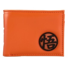 Dragon Ball Z Goku Patch Bifold Wallet faux leather