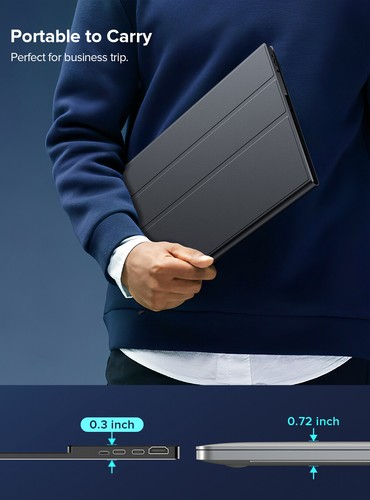 UPERFECT Tragbarer Monitor mit Akku 15,6 Zoll Touchscreen 1080P FHD Bildschirm - Bild 7 von 12