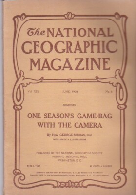 national geographic-JUNE 1908-ONE SEASON'S GAME-BAG WITH THE CAMERA.