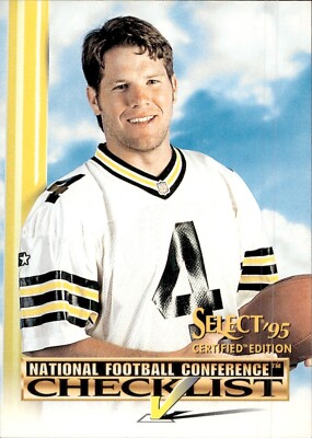 Brett Favre - 1995 Select Certified - Checklist