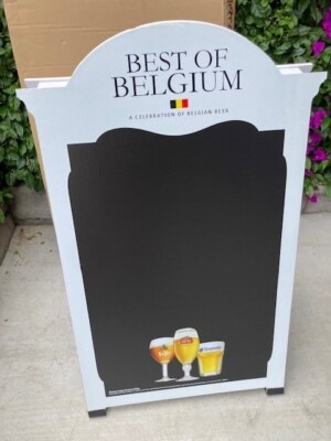   NEW Best of Belgium Stella Hoegaarden Leffe ''A'' Frame Restaurant Chalk Menu