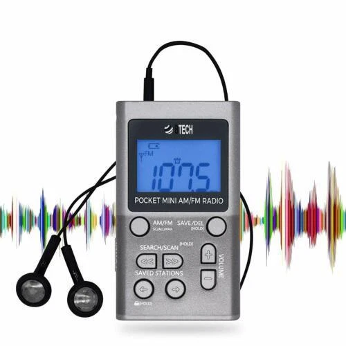 Relojes despertadores de París de vidrio y Radio Reloj