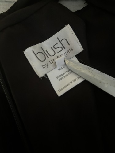 NWT - Blush by US Angels Girls Black Halter Trapeze Dress Size 10 - Picture 10 of 11
