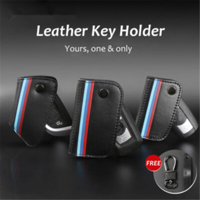Real Leather Remote Key Case Fob Holder For BMW 1 3 5 X5 X7 Series Keychain Real Leather Remote Key Case Fob Holder For BMW 1 3 5 X5 X7 Series Keychain