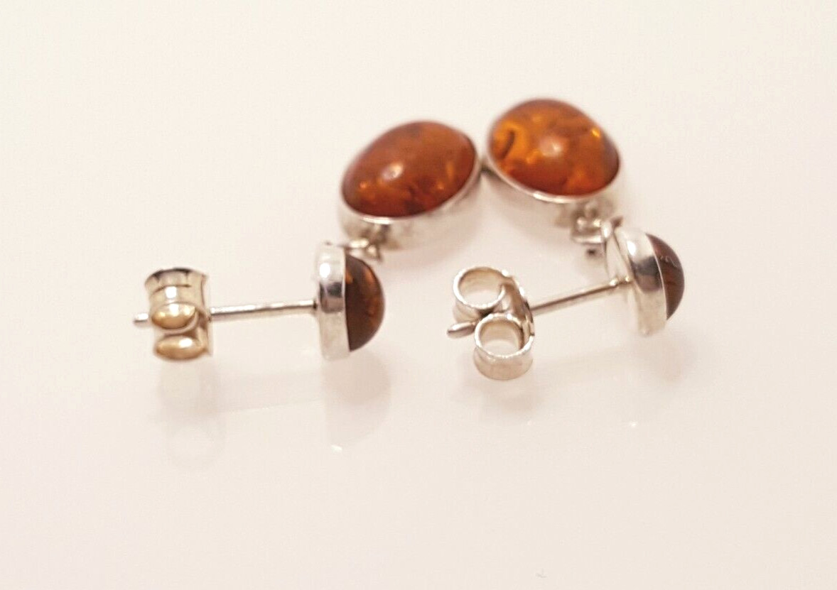Gorgeous Real Baltic Ambers Stud Dangle Earrings … - image 15