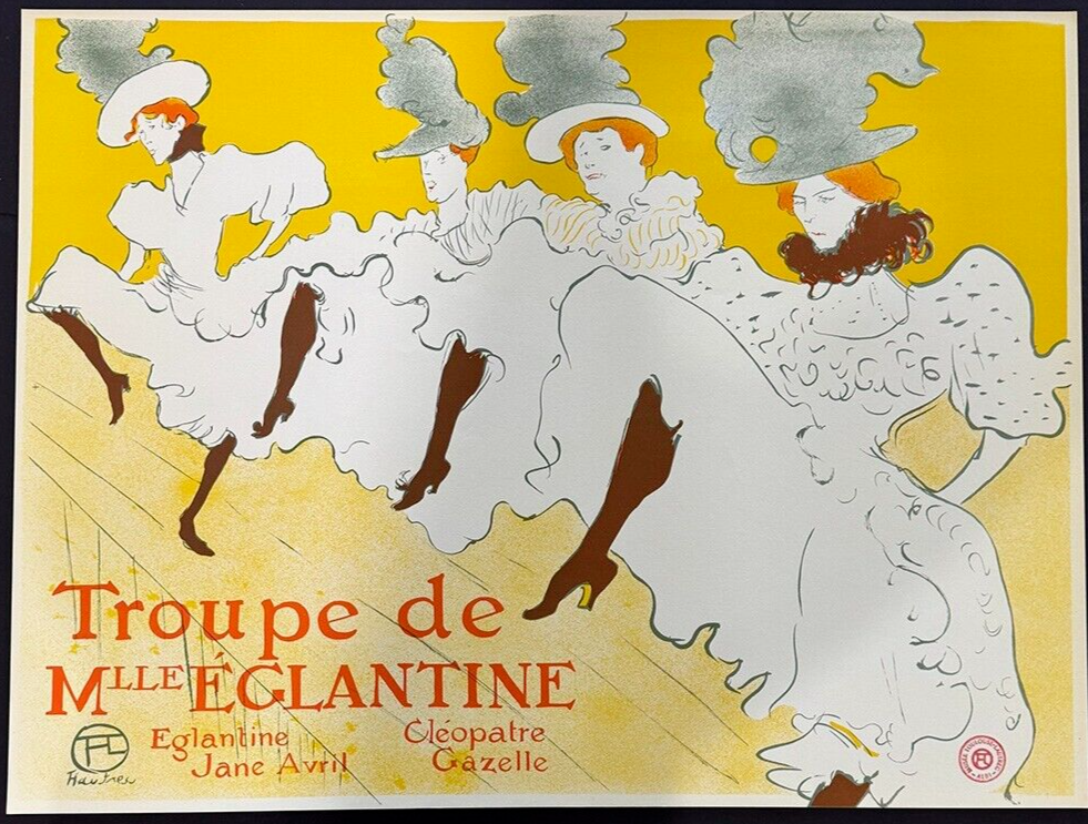 H・T-Lautrec、Troupe De Mlle、希少画集画、状態良好 Henri De Toulouse-Lautrec 