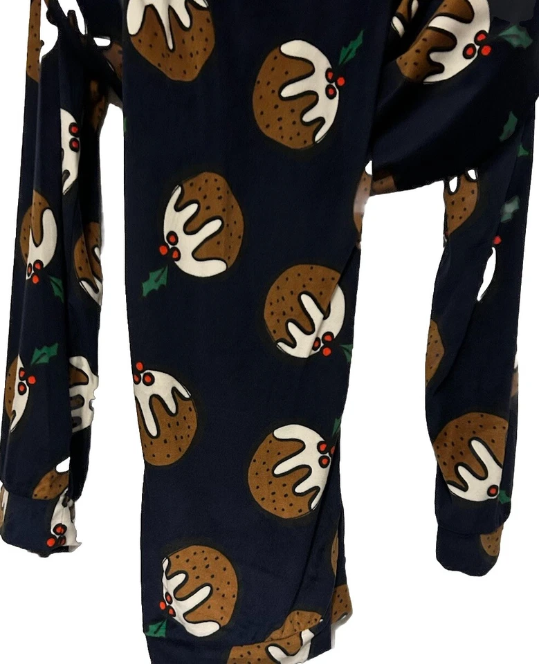 MENS TU CHRISTMAS PUDDING SOFT CHRISTMAS PYJAMAS BNWT BOYS XMAS FESTIVE XXXL - Image 4 of 4