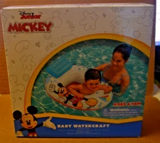 Disney Jr Mickey Mouse Baby Pool Watercraft Float Swimming Seat Ages 6-18 Month
