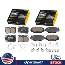 For 2006 - 2011 2012 2013 Lexus IS250 Front Rear Ceramic Brake Pads w/Hardware
