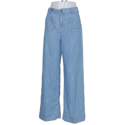 H&M, Jeans, Größe: 36, Blau, Baumwolle/Polyester, Einfarbig, Denim, Damen #OsX