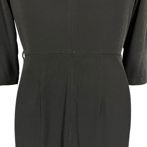 Ab Studio Womens Black Jersey Knit Ruched Whimsigoth Cocktail Party Dress sz 6 - Picture 12 of 16