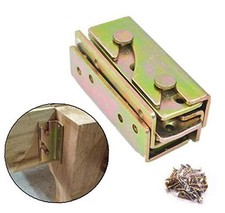 Bed Rail Bracket - Heavy Duty Non-Mortise Fasteners,Set of 4 Screws Included 