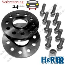 HR Spurverbreiterung schwarz DR 24mm/Achse ABE für Seat Altea 5P1 Bj. 2004-2015