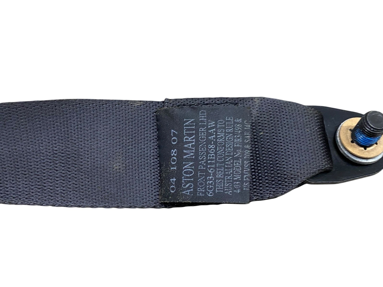 2006-2016 ASTON MARTIN VANTAGE RIGHT PASSENGER SEAT BELT RETRACTOR 6G33-611B68