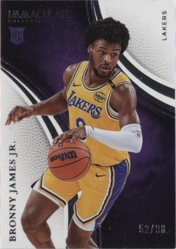 Bronny James Jr. Immaculate 49 Series | eBay