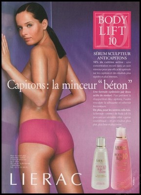 Topless Body care Lierac Magazine Print Ad Women Fashion Long Legs 2003-DC
