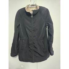 Jones New York Sport Black Zip Front Utility Jacket Women's Medium