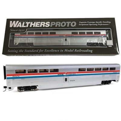 Walthers 920-12034 85ft PS Superliner I Diner Amtrak AMTK 38003 Phase 3  LIGHTED