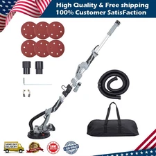 Electric Drywall Sander Machine 710W Variable Speed Sanding Machine Vacuum US