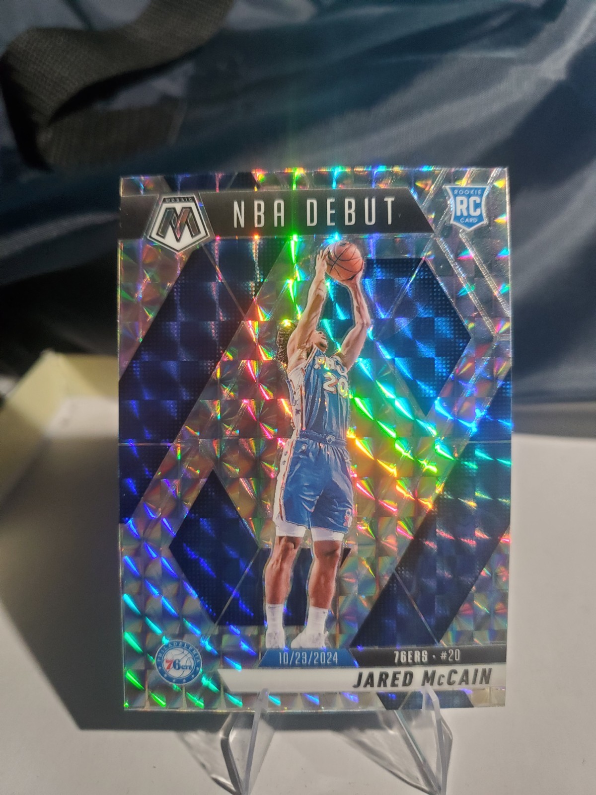 2024-25 Panini Mosaic - NBA Debut Jared McCain #263 Mosaic Prizm (RC)