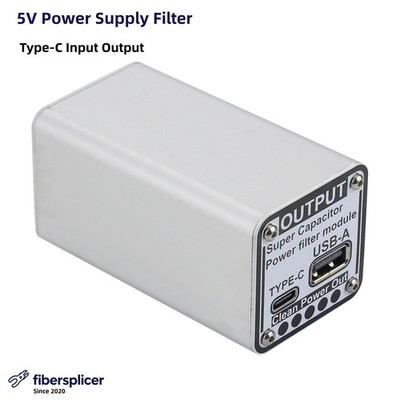 5V Power Supply Filter Super Capacitor Power Filter Module Type-C Input Output
