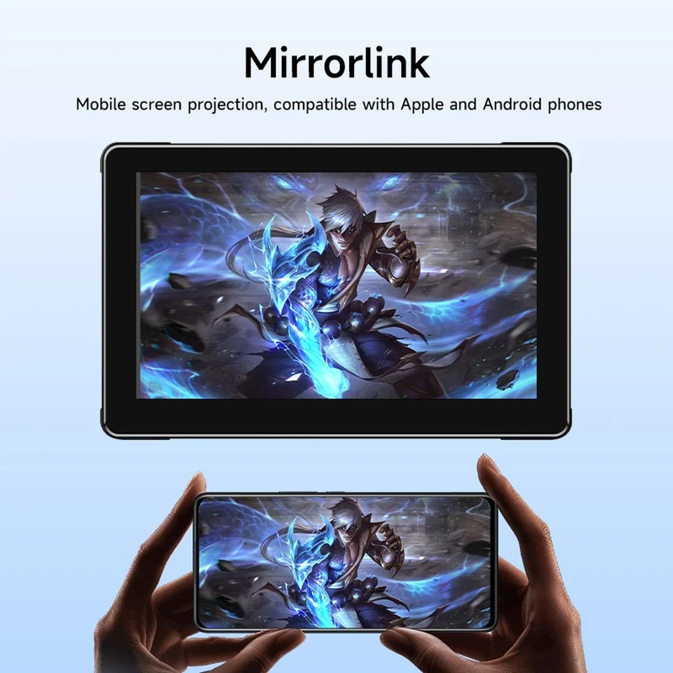 Monitor Motorrad Navigationsbildschirm 7 Zoll IPX7 1024x600 Drahtlos WLAN 128GB - Bild 4 von 4