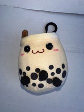 NEW no tags Boba Tea Plush Brown Toy Keychain key ring key chain backpack E7-7