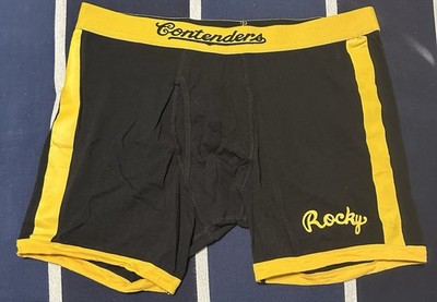 Mens Contenders Rocky II Black & Gold Brand New Boxers XXL