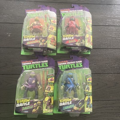 TMNT THROW-N-BATTLE RAPHAEL Donatello Leonardo Michelangelo FIGURE