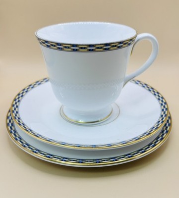 Vintage Royal Worcester FRANCESCA Fine Bone China Trio Set