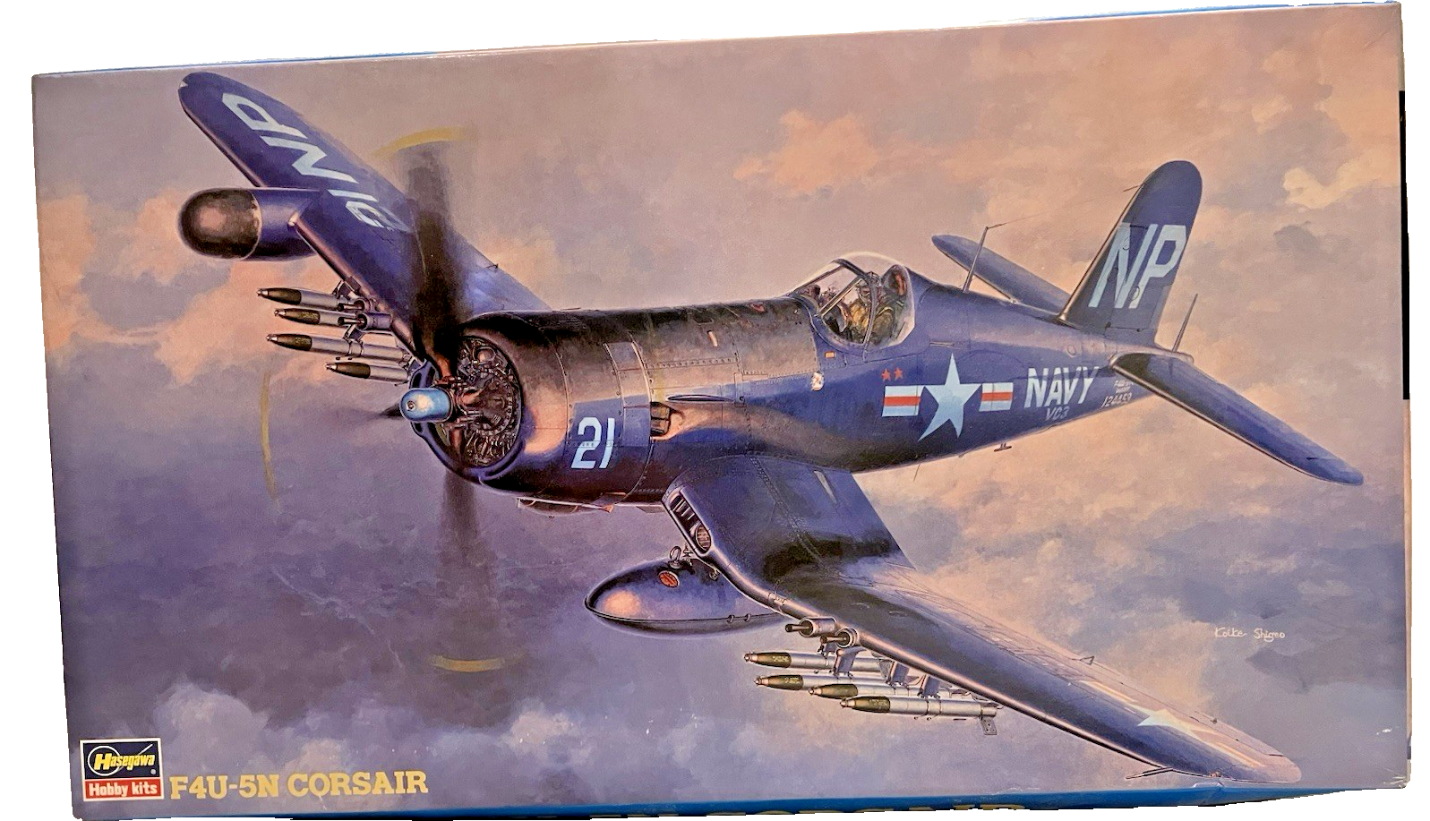Hasegawa 09075 1/48 F4U-5N Corsair Night Fighter Aircraft Kit Sealed
