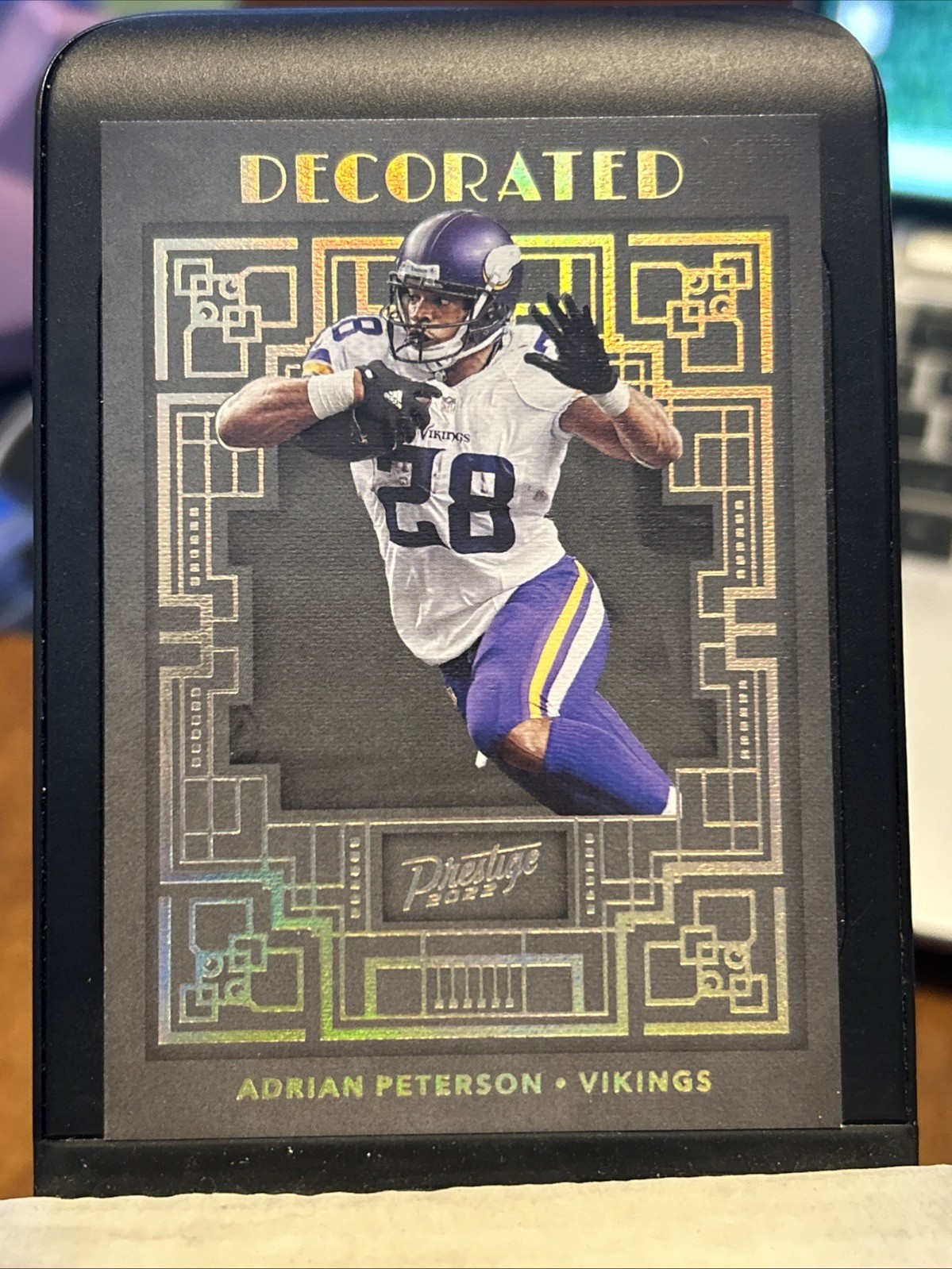 2022 Panini Prestige Adrian Peterson Decorated #DE-4 Vikings Case Hit