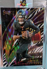 Panini Select Football Jayden Daniels Commanders Zebra Prizm #289 2025