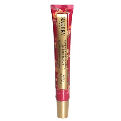 Nakery Beauty Lip Plumping Treatment Rose + Romance Line Smoothing Pink Gloss