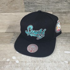 Mitchell  Ness San Antonio Spurs Adjustable Snapback Hat Oversweep Cap