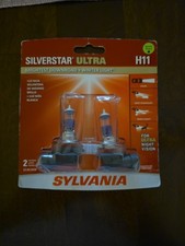 H11 Sylvania Silverstar Ultra Headlight Bulbs Twin Pack Brand New Genuine Unopen